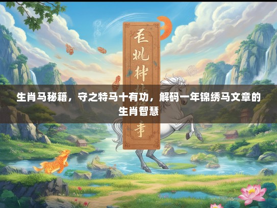 生肖马秘籍，守之特马十有功，解码一年锦绣马文章的生肖智慧