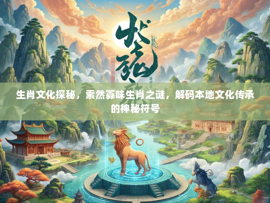 生肖文化探秘，索然寡味生肖之谜，解码本地文化传承的神秘符号