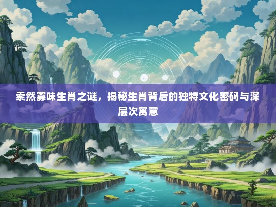 索然寡味生肖之谜，揭秘生肖背后的独特文化密码与深层次寓意