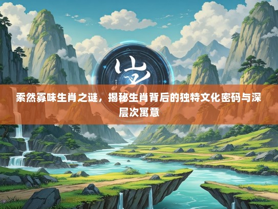 索然寡味生肖之谜，揭秘生肖背后的独特文化密码与深层次寓意