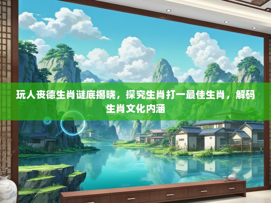 玩人丧德生肖谜底揭晓，探究生肖打一最佳生肖，解码生肖文化内涵