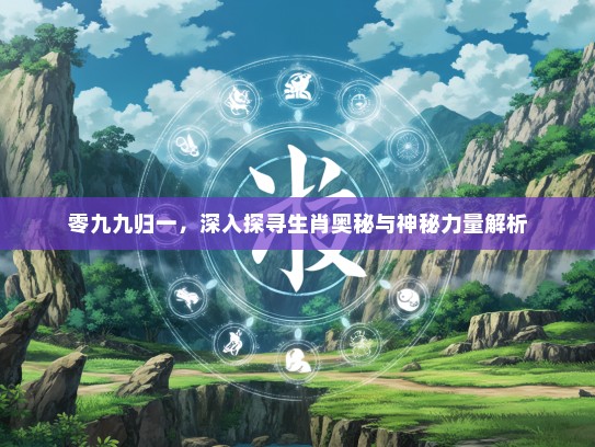 零九九归一，深入探寻生肖奥秘与神秘力量解析