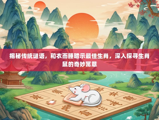 揭秘传统谜语，和衣而#暗示最佳生肖，深入探寻生肖鼠的奇妙寓意