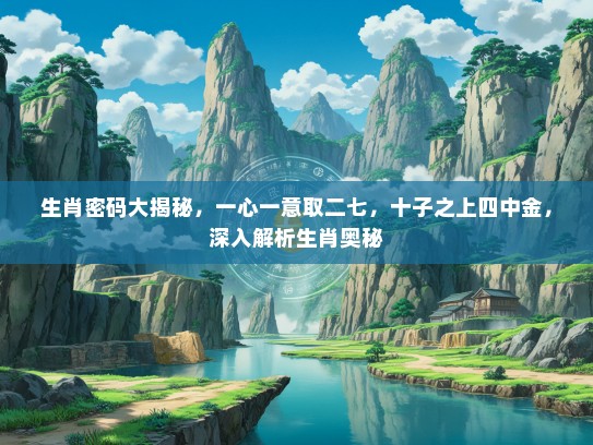 生肖密码大揭秘，一心一意取二七，十子之上四中金，深入解析生肖奥秘