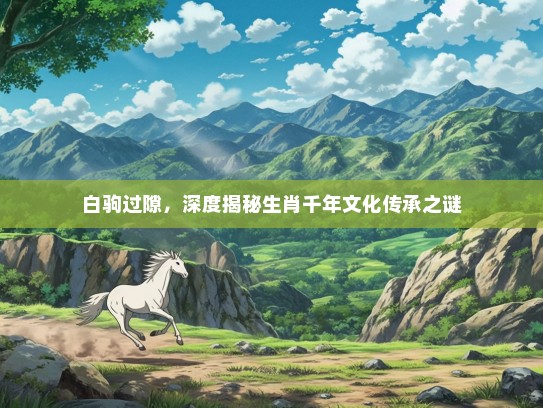 白驹过隙，深度揭秘生肖千年文化传承之谜