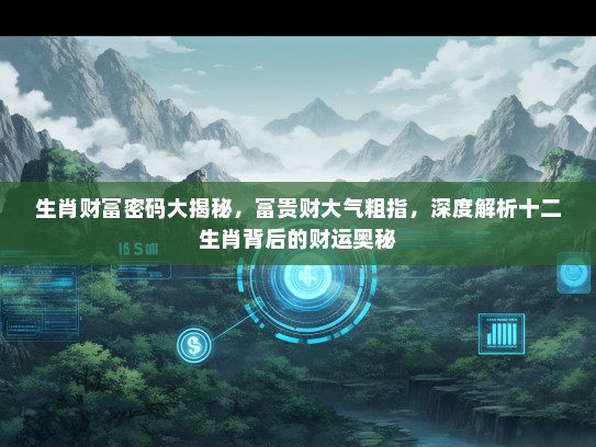 生肖财富密码大揭秘，富贵财大气粗指，深度解析十二生肖背后的财运奥秘