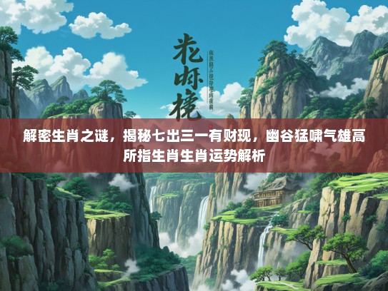 解密生肖之谜，揭秘七出三一有财现，幽谷猛啸气雄高所指生肖生肖运势解析