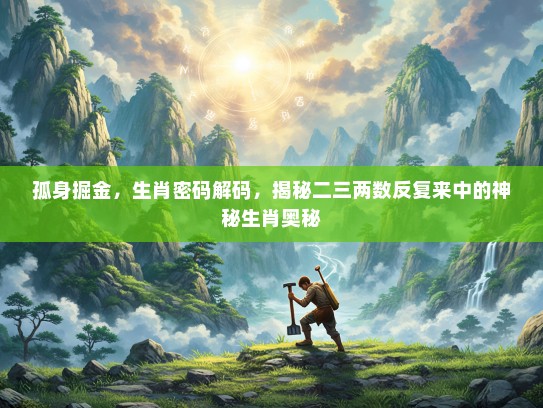 孤身掘金，生肖密码解码，揭秘二三两数反复来中的神秘生肖奥秘
