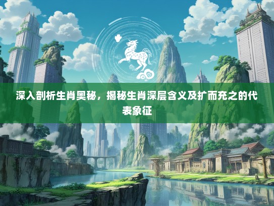深入剖析生肖奥秘，揭秘生肖深层含义及扩而充之的代表象征