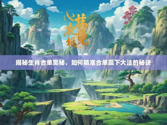 揭秘生肖合单奥秘，如何精准合单赢下大注的秘诀