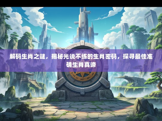 解码生肖之谜，揭秘光说不练的生肖密码，探寻最佳准确生肖真谛