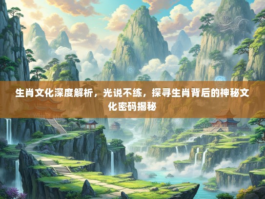 生肖文化深度解析，光说不练，探寻生肖背后的神秘文化密码揭秘