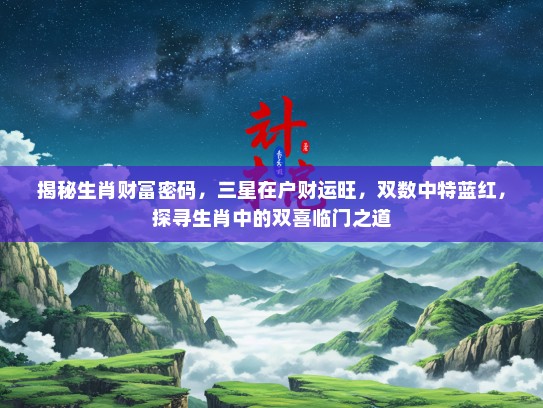 揭秘生肖财富密码，三星在户财运旺，双数中特蓝红，探寻生肖中的双喜临门之道