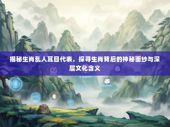 揭秘生肖乱人耳目代表，探寻生肖背后的神秘面纱与深层文化含义