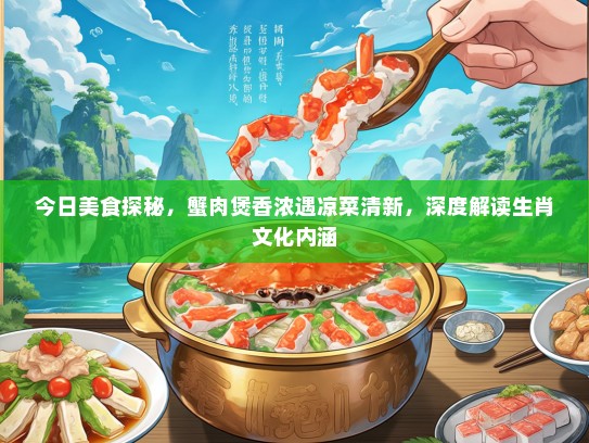 今日美食探秘，蟹肉煲香浓遇凉菜清新，深度解读生肖文化内涵