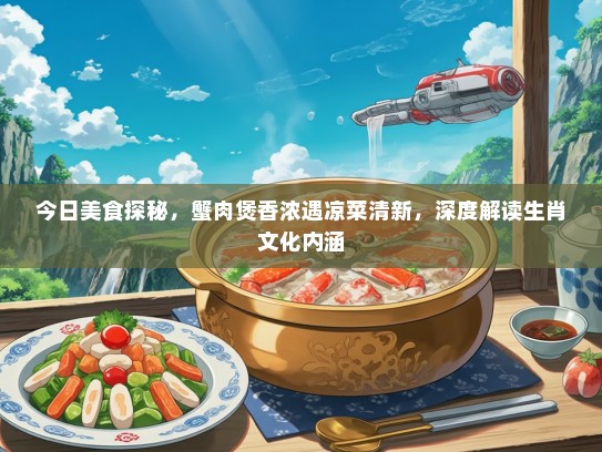 今日美食探秘，蟹肉煲香浓遇凉菜清新，深度解读生肖文化内涵