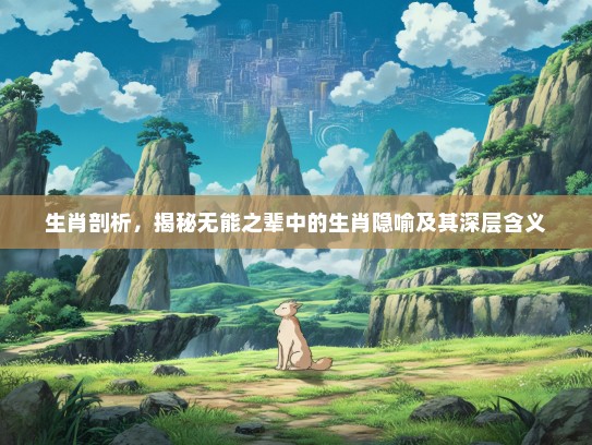生肖剖析，揭秘无能之辈中的生肖隐喻及其深层含义