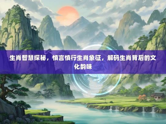 生肖智慧探秘，慎言慎行生肖象征，解码生肖背后的文化韵味