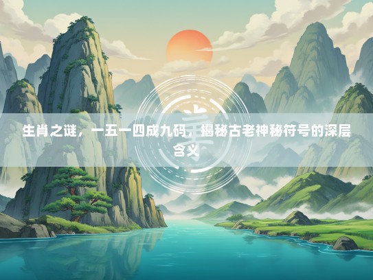 生肖之谜，一五一四成九码，揭秘古老神秘符号的深层含义