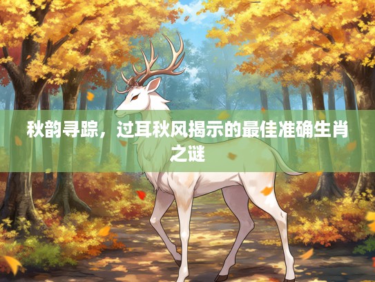 秋韵寻踪，过耳秋风揭示的最佳准确生肖之谜