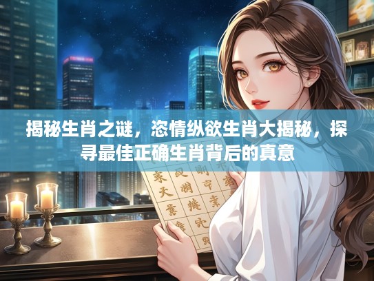 揭秘生肖之谜，恣情纵欲生肖大揭秘，探寻最佳正确生肖背后的真意