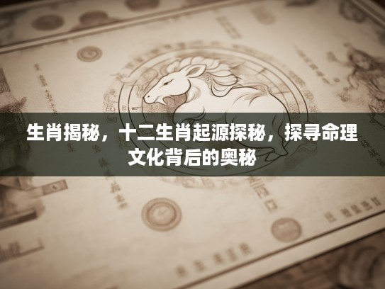 生肖揭秘，十二生肖起源探秘，探寻命理文化背后的奥秘