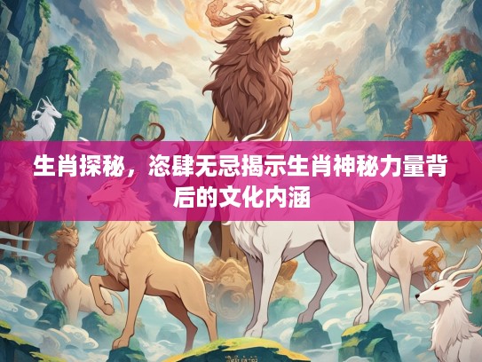 生肖探秘，恣肆无忌揭示生肖神秘力量背后的文化内涵
