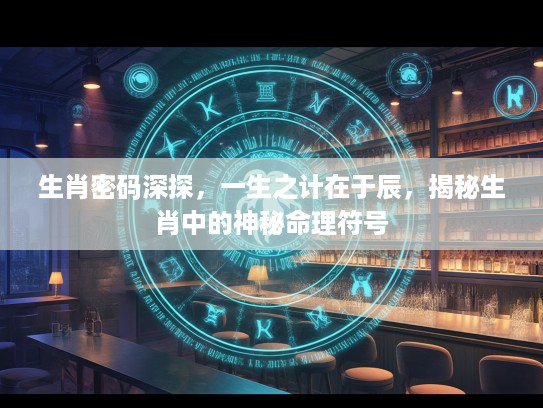 生肖密码深探，一生之计在于辰，揭秘生肖中的神秘命理符号