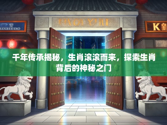 千年传承揭秘，生肖滚滚而来，探索生肖背后的神秘之门