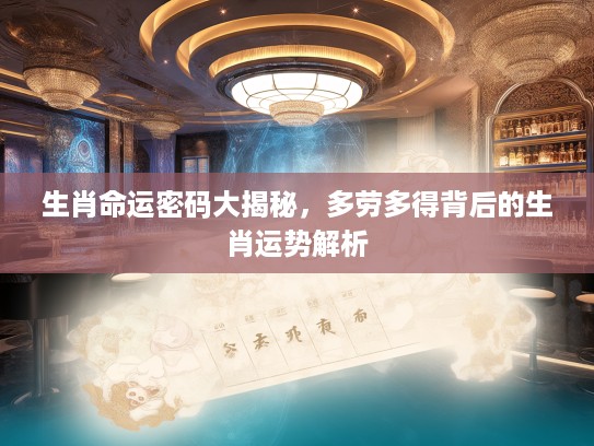 生肖命运密码大揭秘，多劳多得背后的生肖运势解析