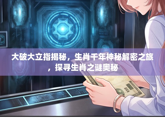 大破大立指揭秘，生肖千年神秘解密之旅，探寻生肖之谜奥秘