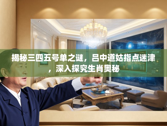 揭秘三四五号单之谜，吕中道姑指点迷津，深入探究生肖奥秘