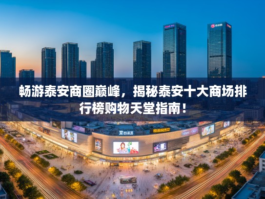 畅游泰安商圈巅峰，揭秘泰安十大商场排行榜购物天堂指南！