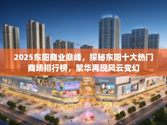 2025东阳商业巅峰，探秘东阳十大热门商场排行榜，繁华再现风云变幻