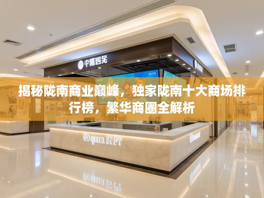 揭秘陇南商业巅峰，独家陇南十大商场排行榜，繁华商圈全解析