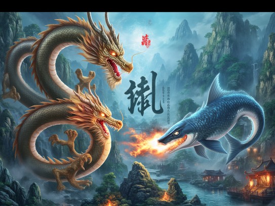 龙战鱼骇成语组词奇幻之旅，探寻成语背后的神话传说