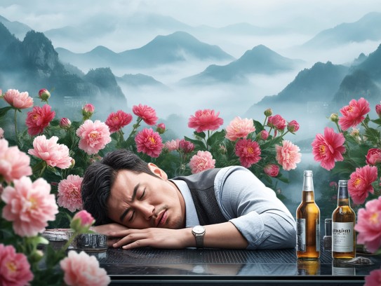 解析成语醉卧花间非君子背后的酗酒滋事危害与组词魅力